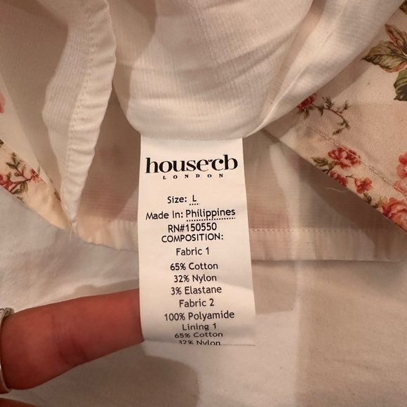 House of Cb - Bellucci, Rose Print, size L 8-10 - Picture 4 of 4